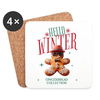Gingerbread Collection - Coasters (set of 4) - white - Front