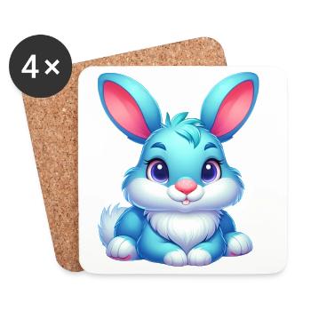 Rabbit - Coasters (set of 4) - white - Front