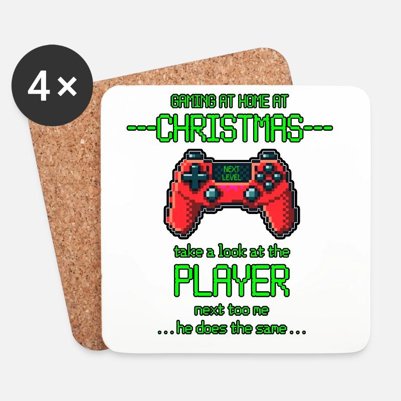 Christmas - Untersetzer (4er-Set) - Weiß