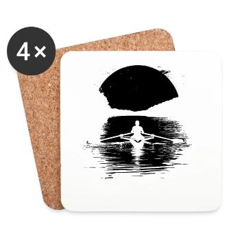 Row - Coasters (set of 4) - white - Front