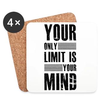 your only limit is your mind - Untersetzer (4er-Set) - Weiß - Vorne