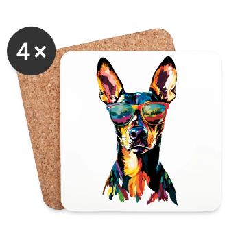 Rhodesian Ridgeback Hunting Dog Dogs Pride Ridgeback - Coasters (set of 4) - white - Front