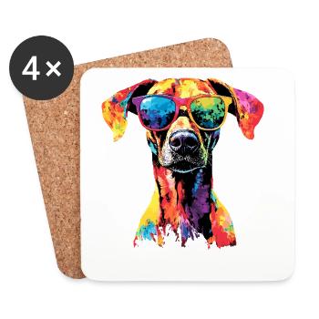 Rhodesian Ridgeback Hunting Dog Dogs Pride Ridgeback - Coasters (set of 4) - white - Front