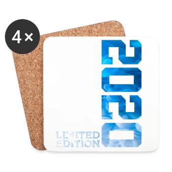 6E ANNIVERSAIRE ÉDITION LIMITÉE 2020 - Dessous de verre (lot de 4) - blanc - Devant