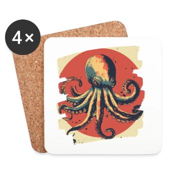 Octopus Octopus - Coasters (set of 4) - white - Front