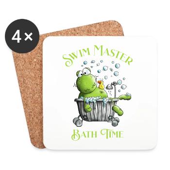 Swim Master Bath Time Wellness Frosch Badewanne - Untersetzer (4er-Set) - Weiß - Vorne