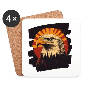 Eagle - Coasters (set of 4) - white - Front