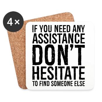 If you need any assistance don't hesitate to find - Coasters (set of 4) - white - Front