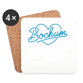 Love bochum - Coasters (set of 4) - white - Front