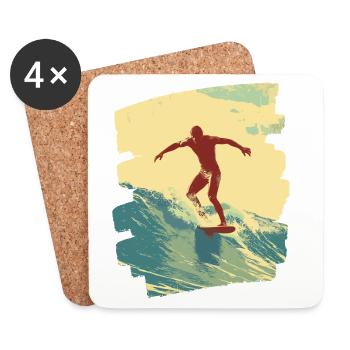 Surfer - Coasters (set of 4) - white - Front