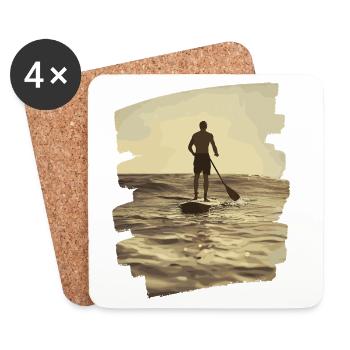 Stand-up paddle SUP - Coasters (set of 4) - white - Front