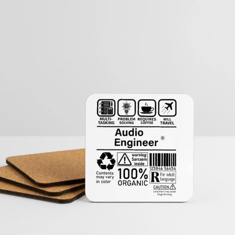 Audio Engineer multi tasking problem solving Coasters (set of 4)