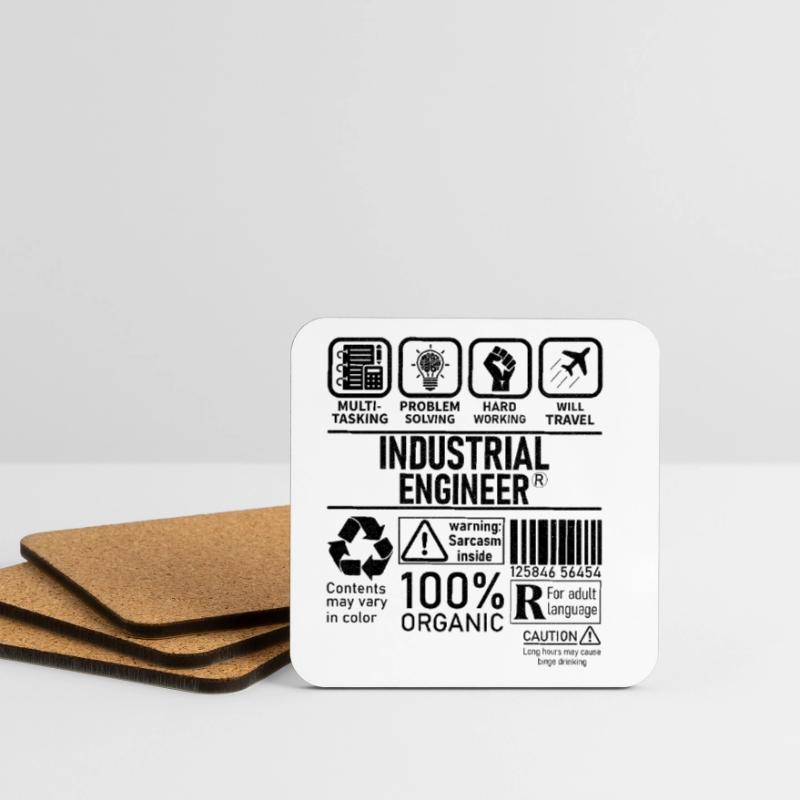 Industrial Engineer multi tasking problem solving Coasters (set of 4)
