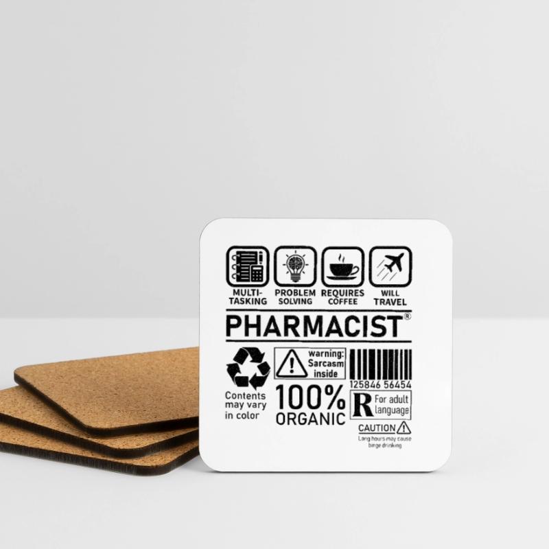 Pharmacist multi tasking problem solving Coasters (set of 4)