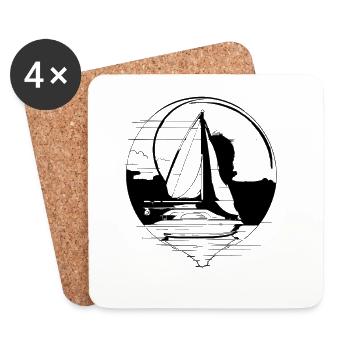 Sail - Coasters (set of 4) - white - Front