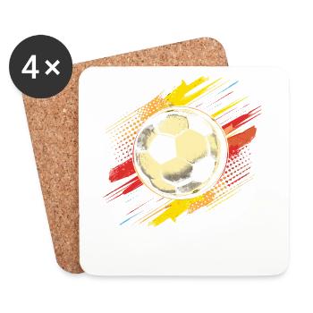 Football Vintage - Dessous de verre (lot de 4) - blanc - Devant