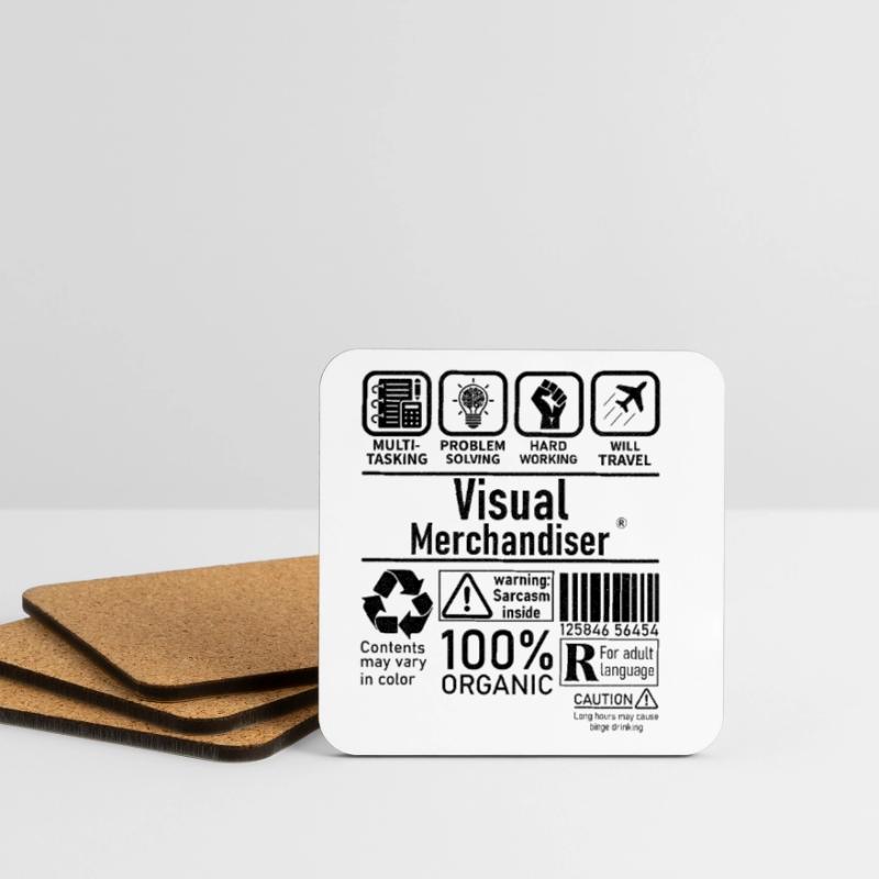 Visual Merchandiser multi tasking problem solving Coasters (set of 4)