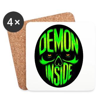Demon inside - Untersetzer (4er-Set) - Weiß - Vorne