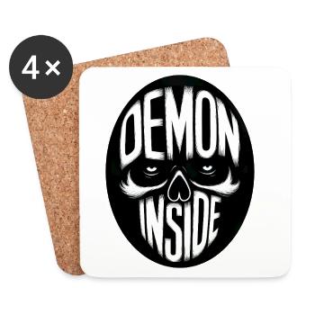 Demon inside - Untersetzer (4er-Set) - Weiß - Vorne