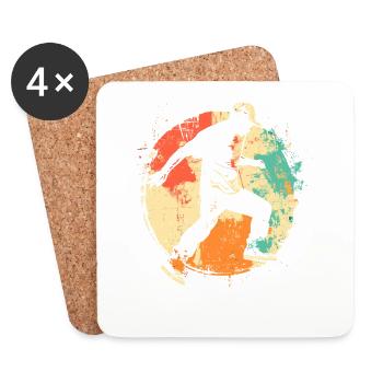 Vintage B-Boy - Coasters (set of 4) - white - Front
