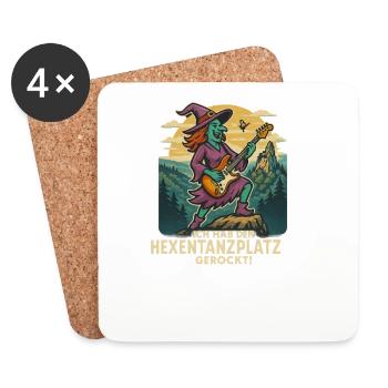 Hexentanz Rock auf Hexentanzplatz - Untersetzer (4er-Set) - Weiß - Vorne