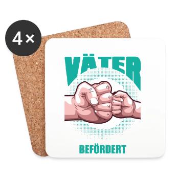 Bester Opa Der Welt Geschenk Großvater - Untersetzer (4er-Set) - Weiß - Vorne