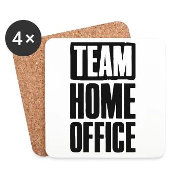 Team Home Office Online Business Affiliate - Coasters (set of 4) - white - Front