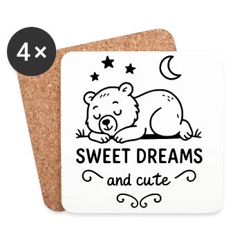 sweetdreams - Coasters (set of 4) - white - Front