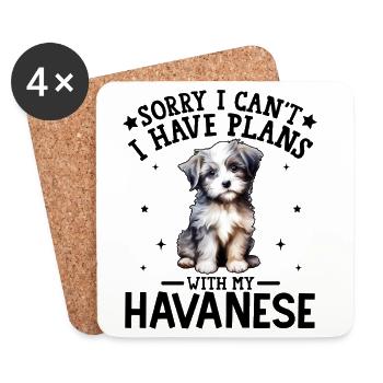 Adorable Puppy Illustration for Clothing - Coasters (set of 4) - white - Front