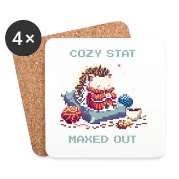 Comfort stat fully charged - Coasters (set of 4) - white - Front