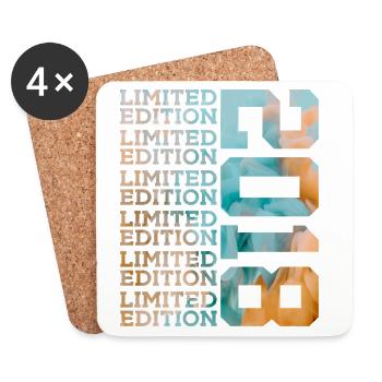 ÉDITION LIMITÉE 2018 8 ANS 8E ANNIVERSAIRE - Dessous de verre (lot de 4) - blanc - Devant