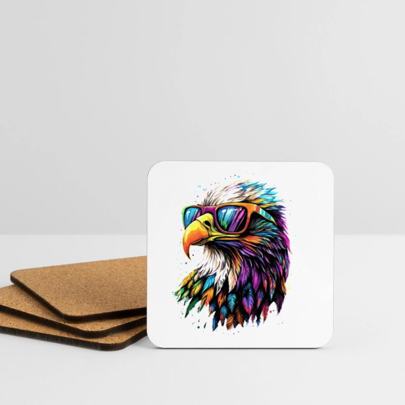 Eagle Bald Eagle Golden Eagle White-tailed Eagle Coasters (set of 4)