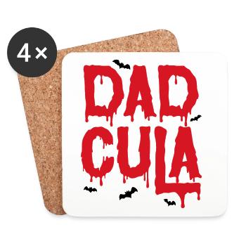 Dadcula - Coasters (set of 4) - white - Front