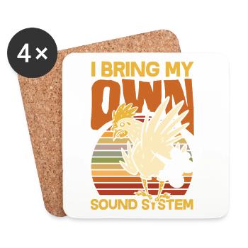 Public Fart Funny Inappropriate - Coasters (set of 4) - white - Front