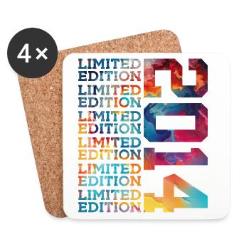 LIMITED EDITION 2014 12 JAHRE 12. GEBURTSTAG - Untersetzer (4er-Set) - Weiß - Vorne