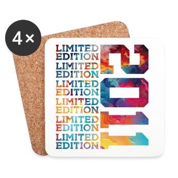 LIMITED EDITION 2011 14 YEARS 14TH BIRTHDAY - Coasters (set of 4) - white - Front