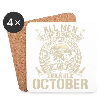 Eagle of Equality October Design - Coasters (set of 4) - white - Front