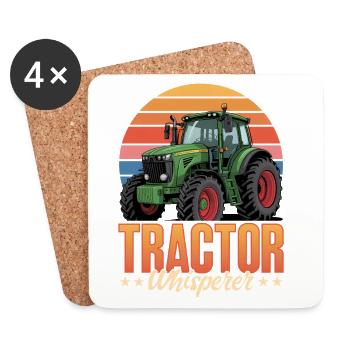 Tractor Kids Farm Lifestyle - Coasters (set of 4) - white - Front
