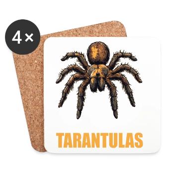 Tarentules Tarentule - Dessous de verre (lot de 4) - blanc - Devant