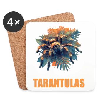 Tarentules Tarentule - Dessous de verre (lot de 4) - blanc - Devant