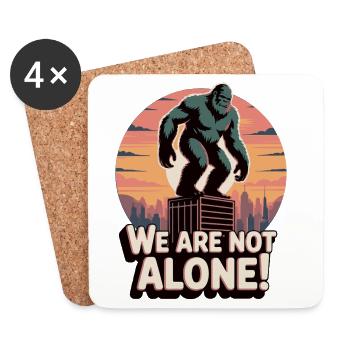 Giant Gorilla Urbane Utopische Kunst - Untersetzer (4er-Set) - Weiß - Vorne
