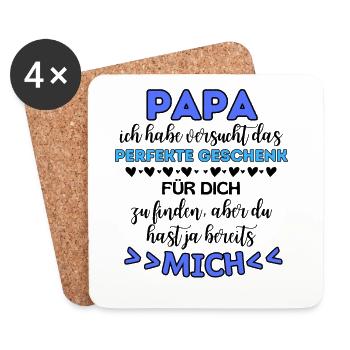 Dad Saying Funny Father's Day Gift for Dad - Coasters (set of 4) - white - Front