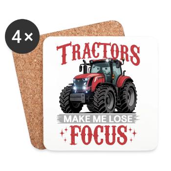 Tractor Kids Farm Lifestyle - Coasters (set of 4) - white - Front