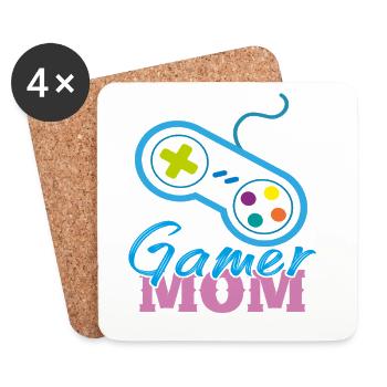 Gamer Mama - Untersetzer (4er-Set) - Weiß - Vorne