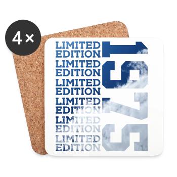 51 YEARS LIMITED EDITION 1975 51ST BIRTHDAY - Coasters (set of 4) - white - Front