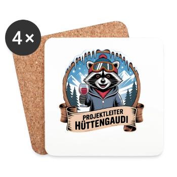 Team Party Ski Holiday Ski & Snowboarder Après Ski - Coasters (set of 4) - white - Front