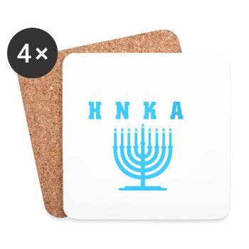 Hanukah Chanukkah Hanukkah - Coasters (set of 4) - white - Front