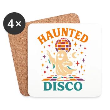 Groove disco fantôme - Dessous de verre (lot de 4) - blanc - Devant