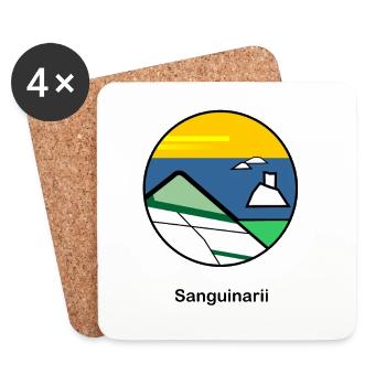 Bloodthirsty Corsica - Coasters (set of 4) - white - Front