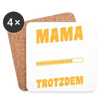 Vater Team Papa - Untersetzer (4er-Set) - Weiß - Vorne